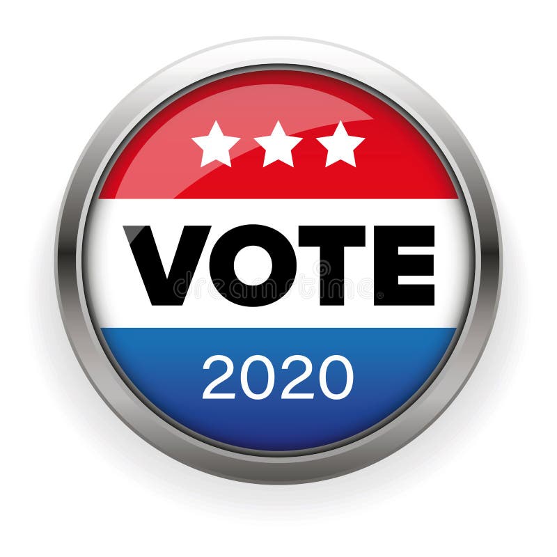 Presidential election Vote badge stock illustration