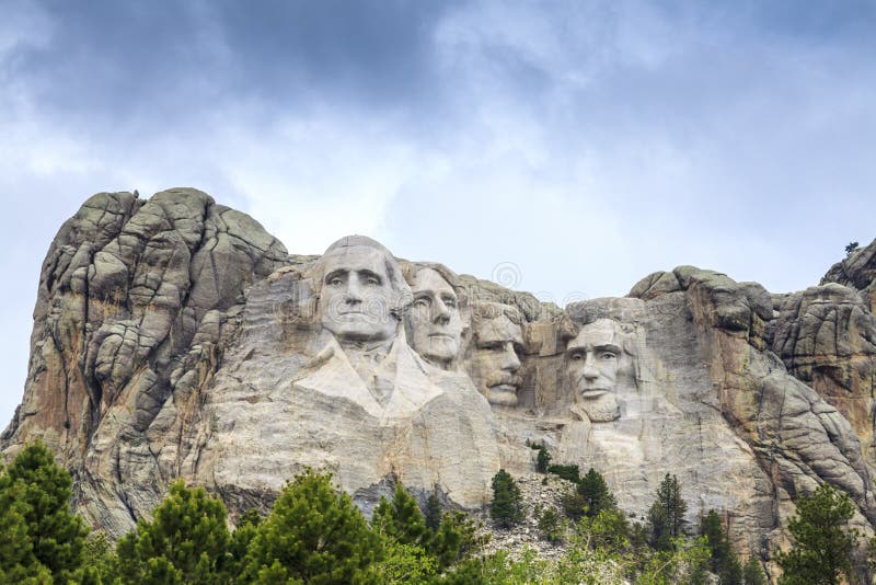 Presidents Of Mount Rushmore National Monument. Stock ...