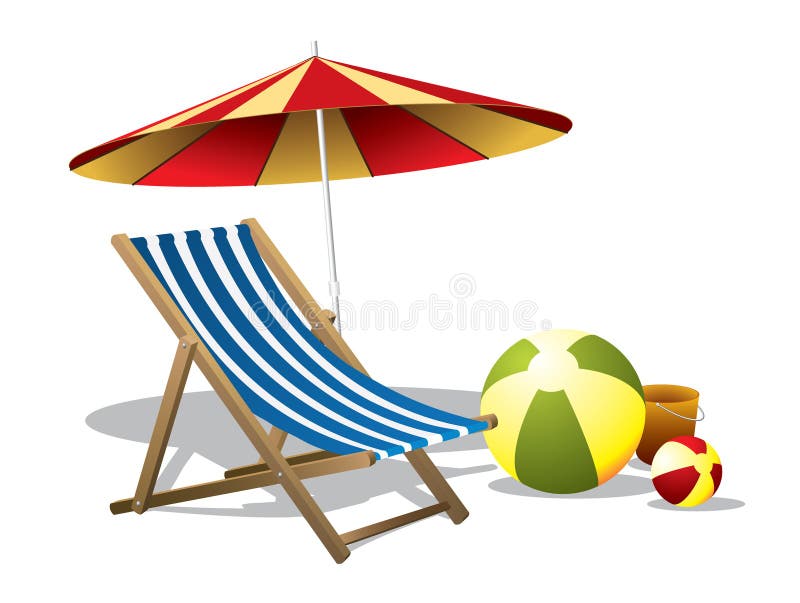 Presidenza di spiaggia con l'ombrello