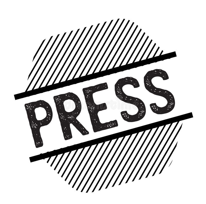 Press black stamp stock vector. Illustration of communication 124069114