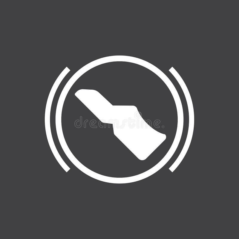 Brake Pedal Icon Vector from Car Repair Collection. Thin Line Brake