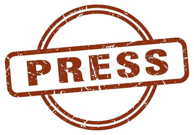 Press brown stamp stock vector. Illustration of badge 119421155