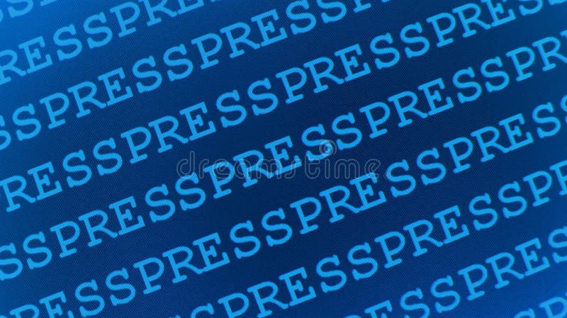 Press and Media - blue abstract background. Press and Media - blue abstract background