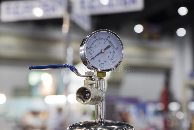 Pressure Gauge in an Equipment Stock Photo Image of industry