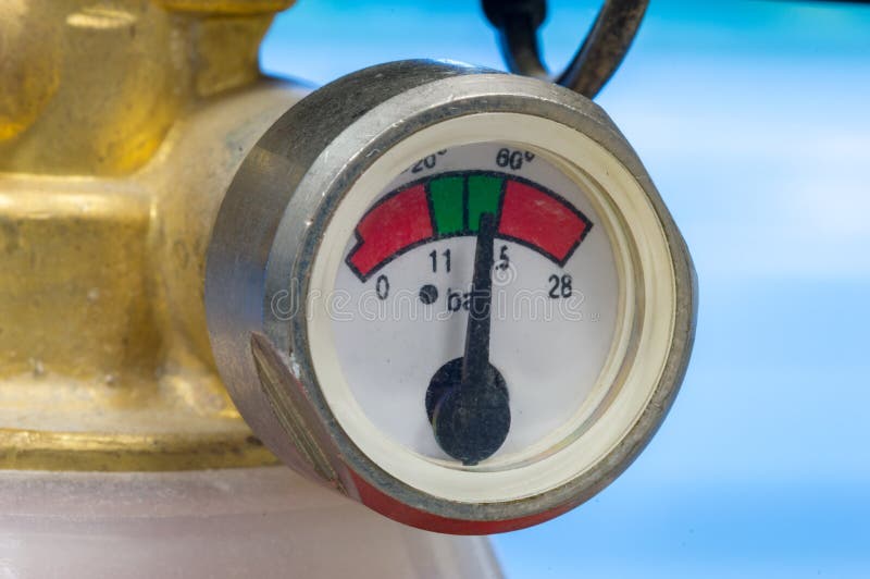 Pressure Gauge on Fire Extinguisher Stock Photo Image of safe