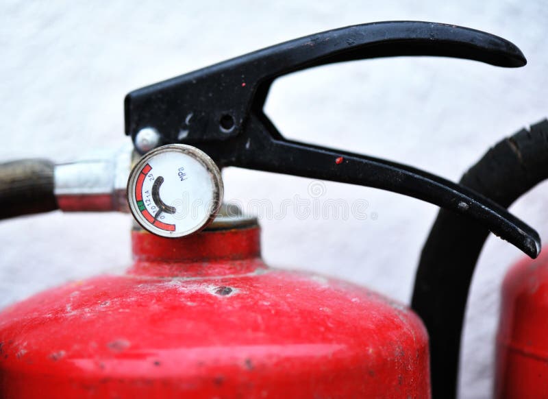 Pressure Gauge Of Fire Extinguisher Royalty Free Stock Photos - Image