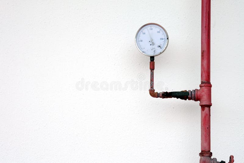 Pressure gauge and water pipe valve water