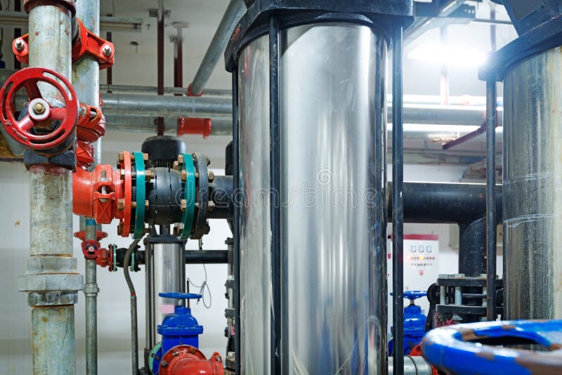 Pressure Pump for Running Water Stock Photo Image of metal, station