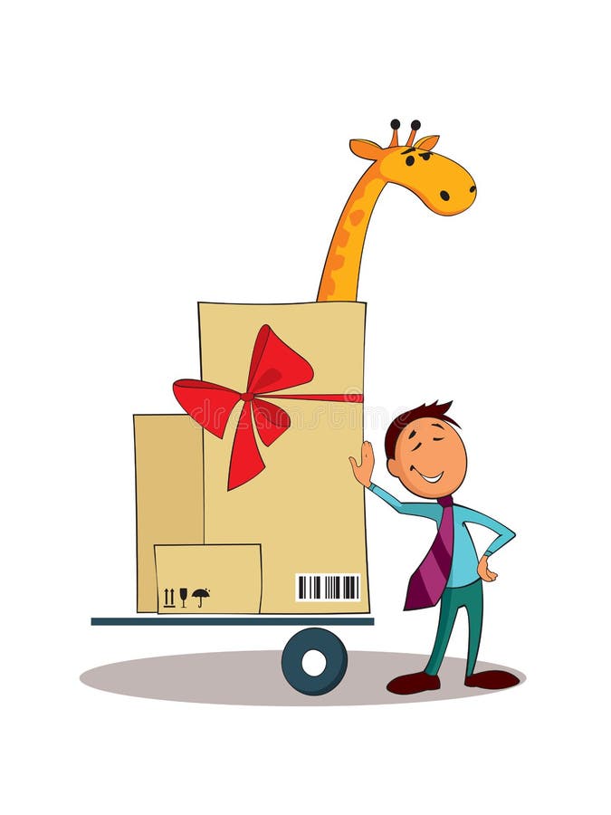 Prestazione di servizi di carico ingombrante Concetto logistico royalty illustrazione gratis Prestazione di servizi di carico ingombrante Concetto logistico royalty illustrazione gratis
