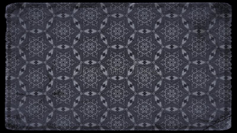 Preto e papel de parede de Grey Vintage Decorative Floral Pattern ilustração royalty free Preto e papel de parede de Grey Vintage Decorative Floral Pattern ilustração royalty free