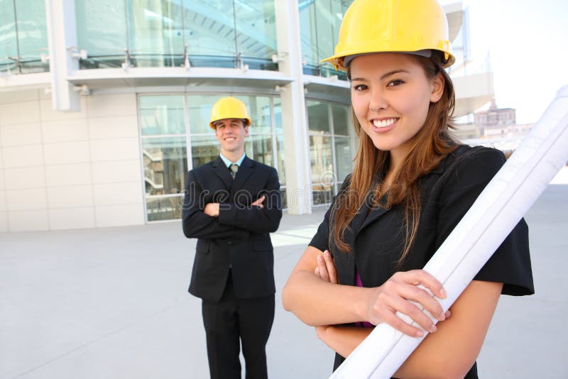 Prettey Woman Architect stock photography