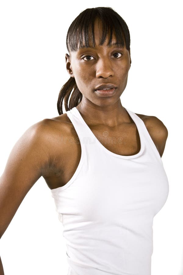 Pretty African American Model stock photo