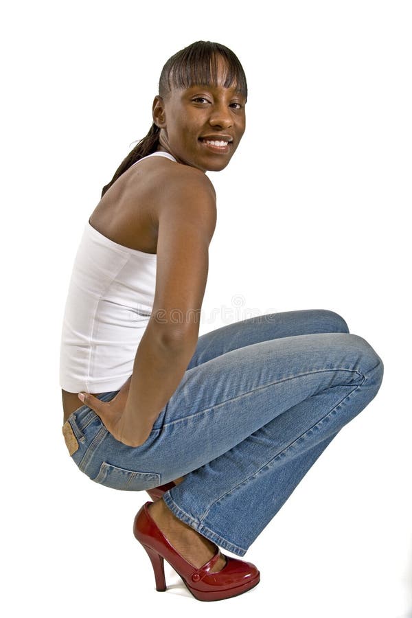 Pretty African American Model stock photography