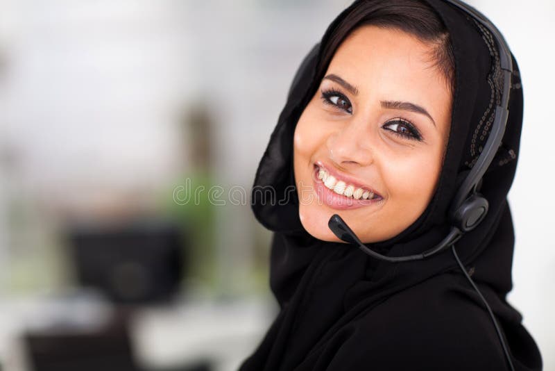 Arabian call center operator