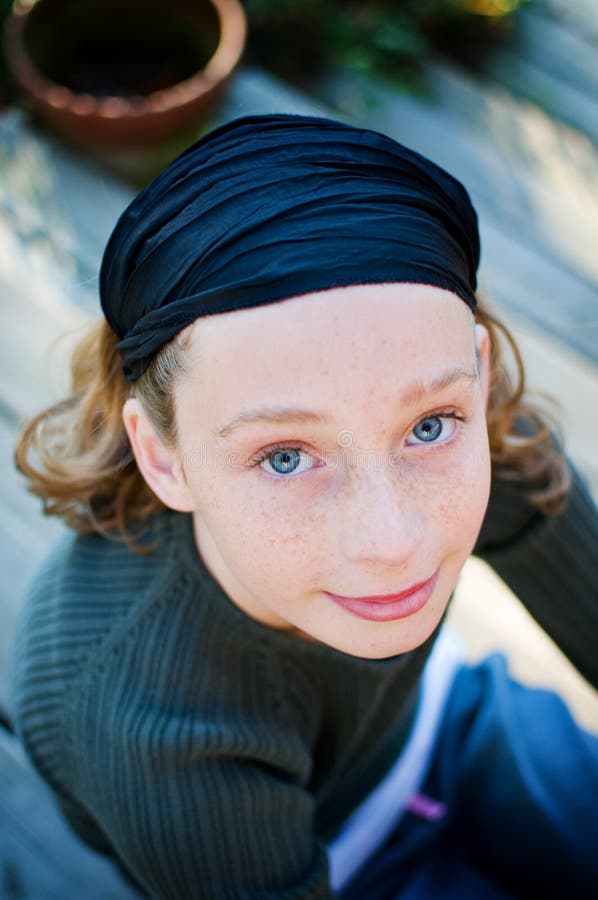 Pretty blue eyed girl royalty free stock photos