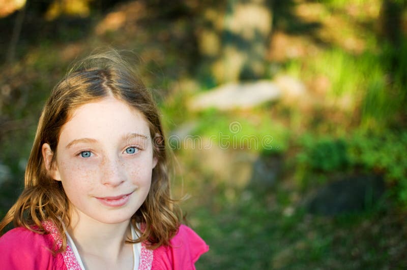 Pretty blue eyed girl royalty free stock photos