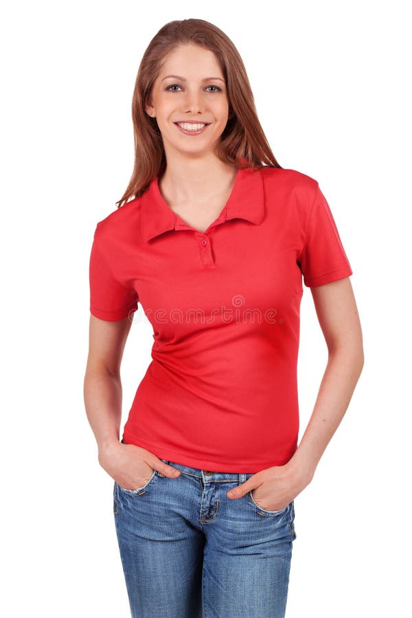 girls red shirt