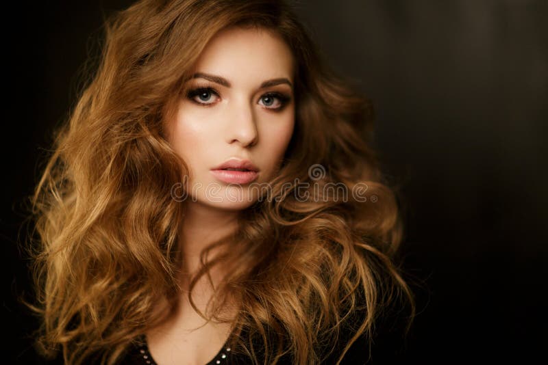 Pretty Brunette with Gray Eyes Stock Photo - Image of cute, face: 83280052