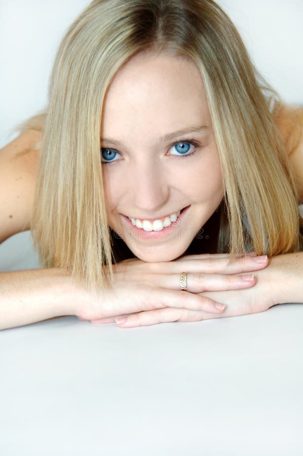 Pretty clean female face royalty free stock image Pretty clean female face royalty free stock image