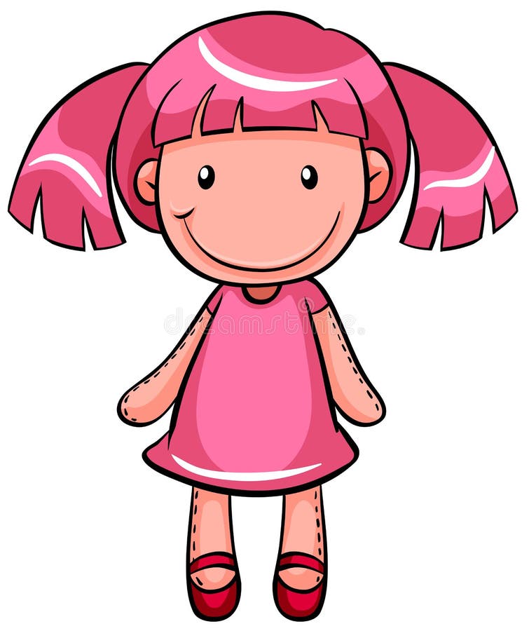 Pretty doll stock illustration Pretty doll stock illustration