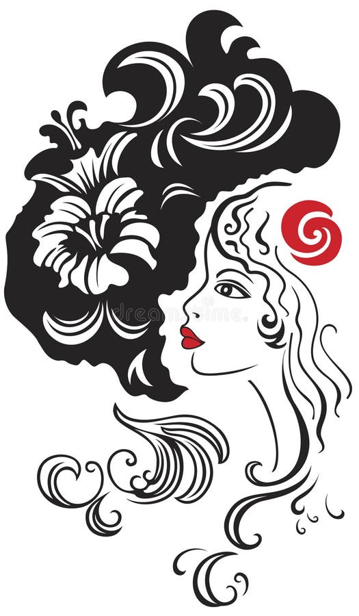 Pretty girl royalty free illustration Pretty girl royalty free illustration