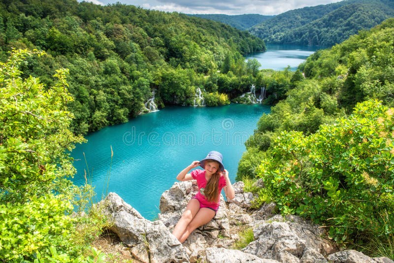 Plitvice Lakes National park, beautiful landscape with waterfalls, lakes and forest, Croatia royalty free stock images Plitvice Lakes National park, beautiful landscape with waterfalls, lakes and forest, Croatia royalty free stock images