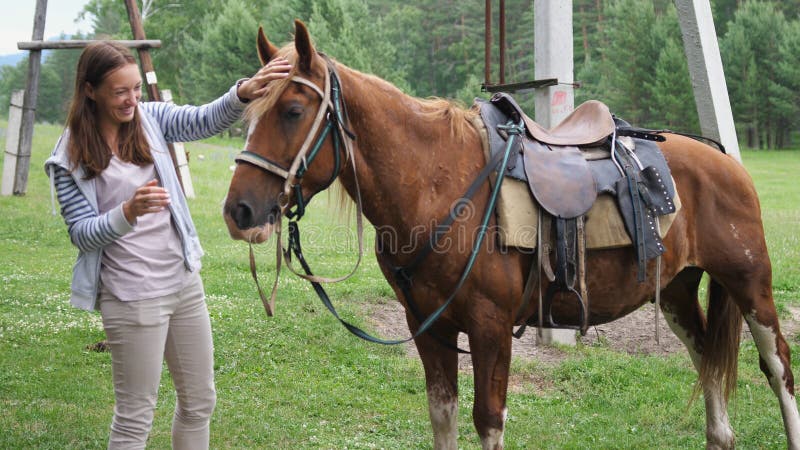 Pretty Girl Smiles Stroking Smooth Velvety Bay Horse Hair Stock Image - Image of girl, horse: 168198317 Pretty Girl Smiles Stroking Smooth Velvety Bay Horse Hair Stock Image - Image of girl, horse: 168198317