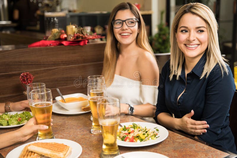 Girl eats out friend