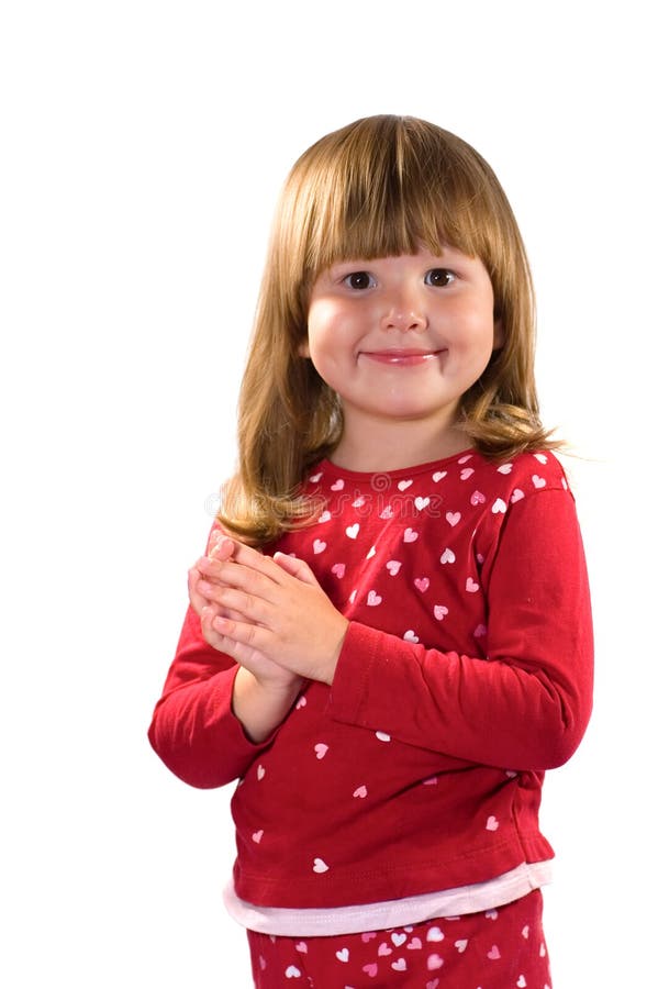 Pretty happy kind girl stock image. Image of cute, innocence - 3180567