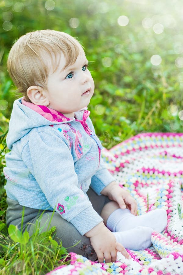 Pretty Little Baby Portrait Stock Image - Image of innocence, people