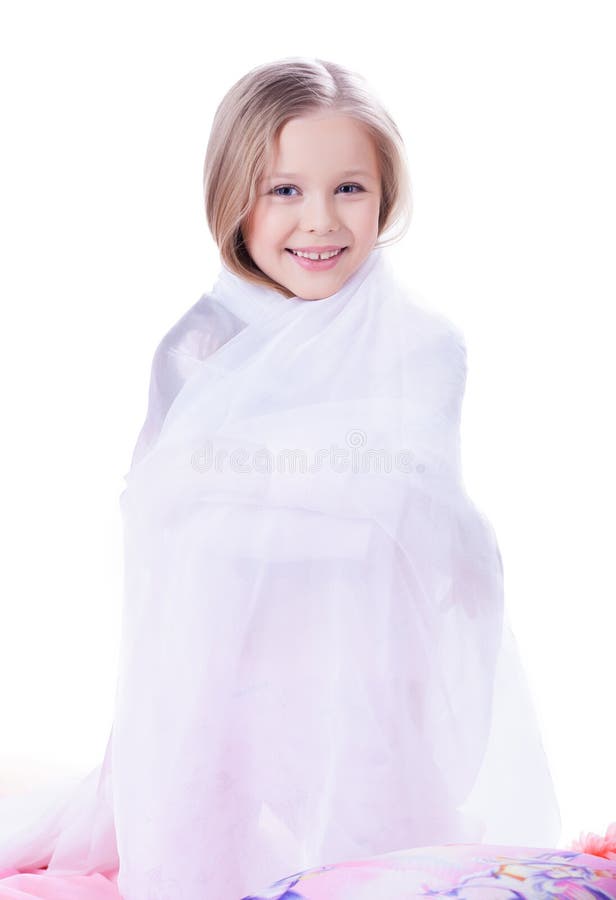 Pretty Little Girl with Blanket Stock Photo Image of girl, cute 29012922