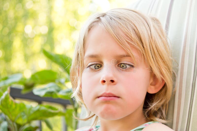 Pretty Little Girl with her Eyes Crossed royalty free stock photo Pretty Little Girl with her Eyes Crossed royalty free stock photo