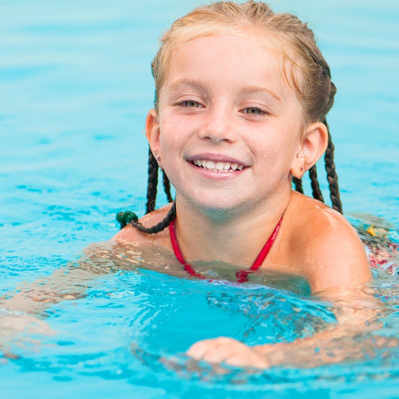 Bautiful Girl In A Swimming Pool Stock Photo - Image: 20318848