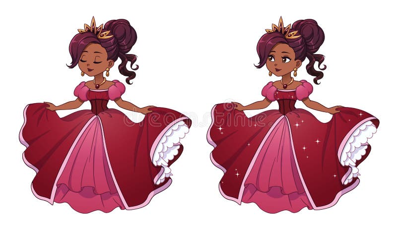 Pretty Little Princess with Dark Hair and Tan Skin Wearing Red Ball Dress Stock Vector - Illustration of costume, graphic: 186075485 Pretty Little Princess with Dark Hair and Tan Skin Wearing Red Ball Dress Stock Vector - Illustration of costume, graphic: 186075485