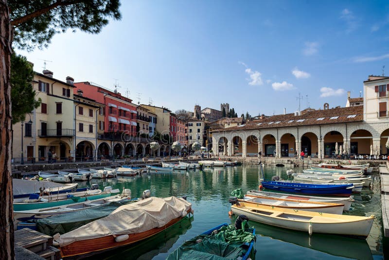 Desenzano Harbour, Lake Garda Editorial Stock Photo - Image of ...