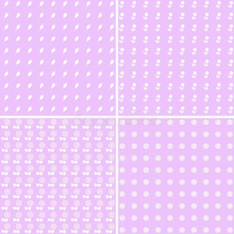 Pretty pastel patterns. royalty free illustration