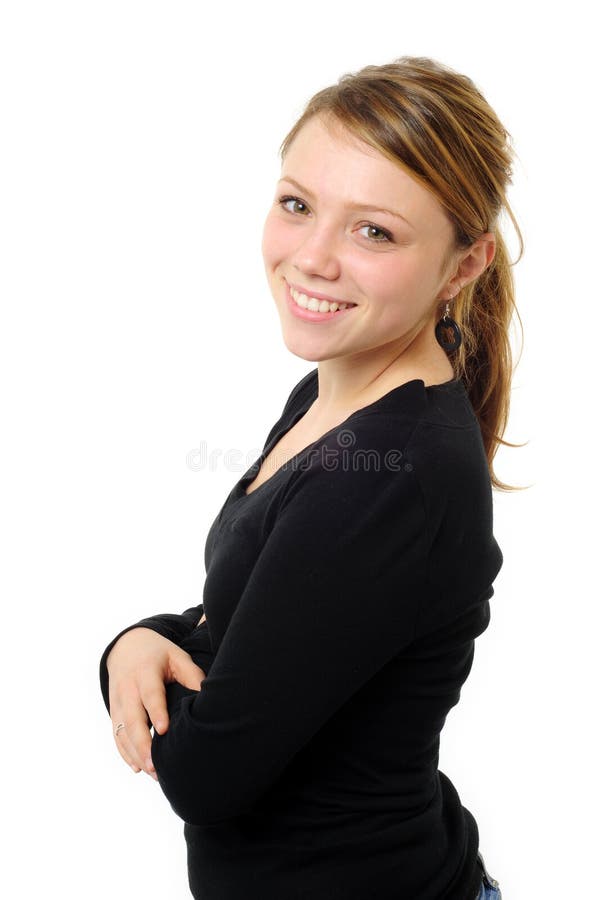 Pretty student girl stock photo. Image of grin, hair, casual - 7441246