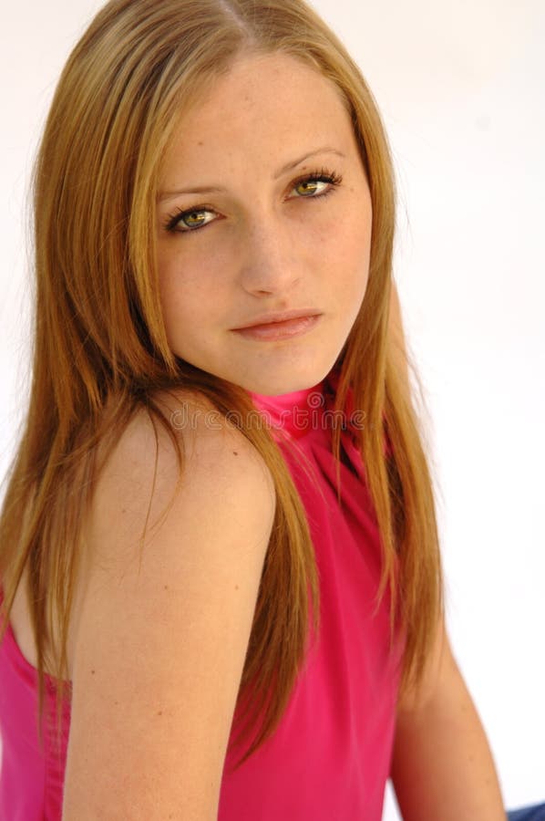 Pretty teen girl royalty free stock image