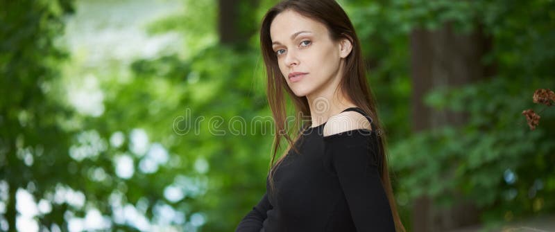 pretty woman in the park. Outdoors stock image pretty woman in the park. Outdoors stock image