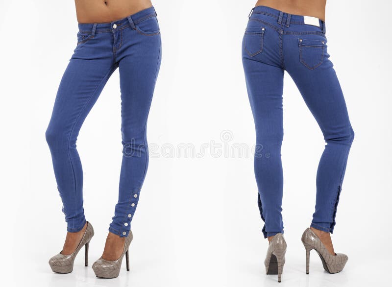 Pretty Women in Tight Jeans Stock Image - Image of buttocks, concept ...