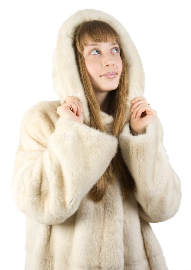 Pretty Young Girl In Fur Jacket Picture. Image 4231888