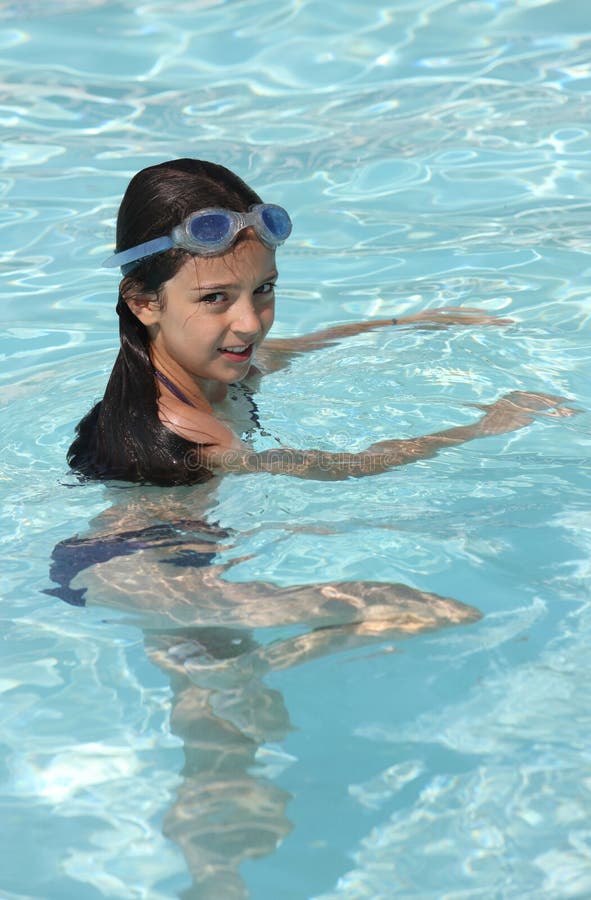 Pretty Young Girl In A Swimmin