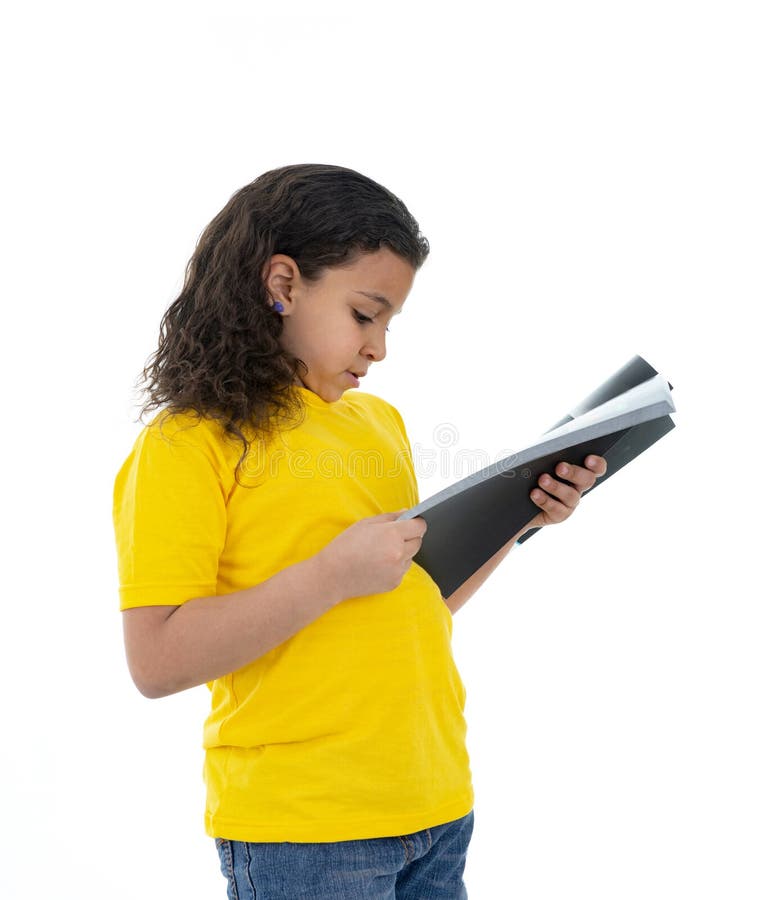 Pretty Young Teenager Reading A Book