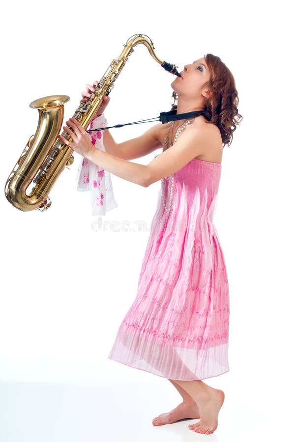 166 Girl Playing Tenor Saxophone Stock Photos Free & RoyaltyFree