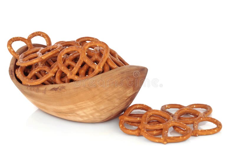 Pretzel Snacks stock photo. Image of bowl, salty, fattening 16386896