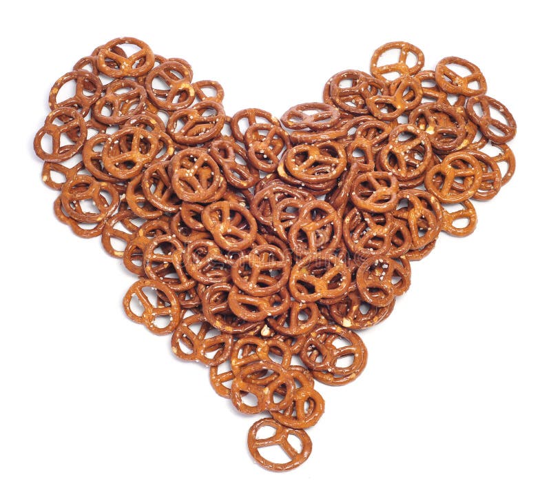 Pretzels heart stock image. Image of fathers, heart, knot 23518495
