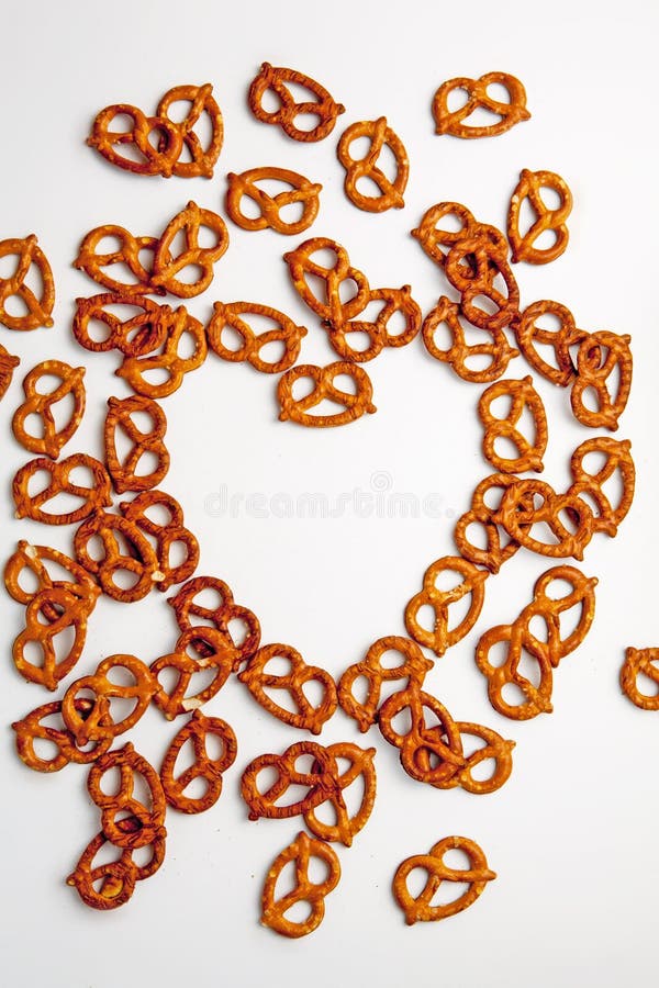 Pretzels heart stock image. Image of fathers, heart, knot 23518495
