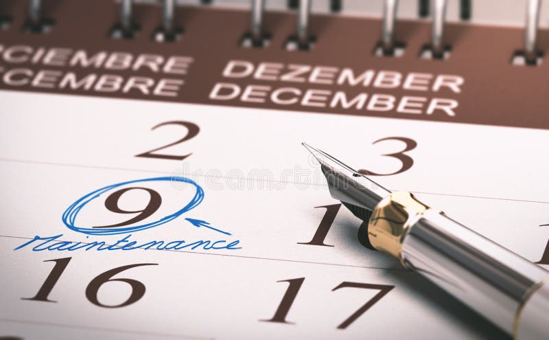 Preventive Maintenance Planned vector illustration