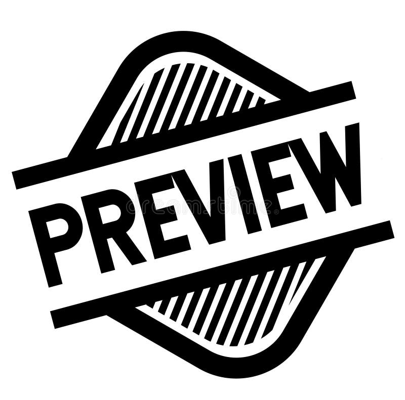 Preview stamp on white stock vector. Illustration of oversight - 124301274