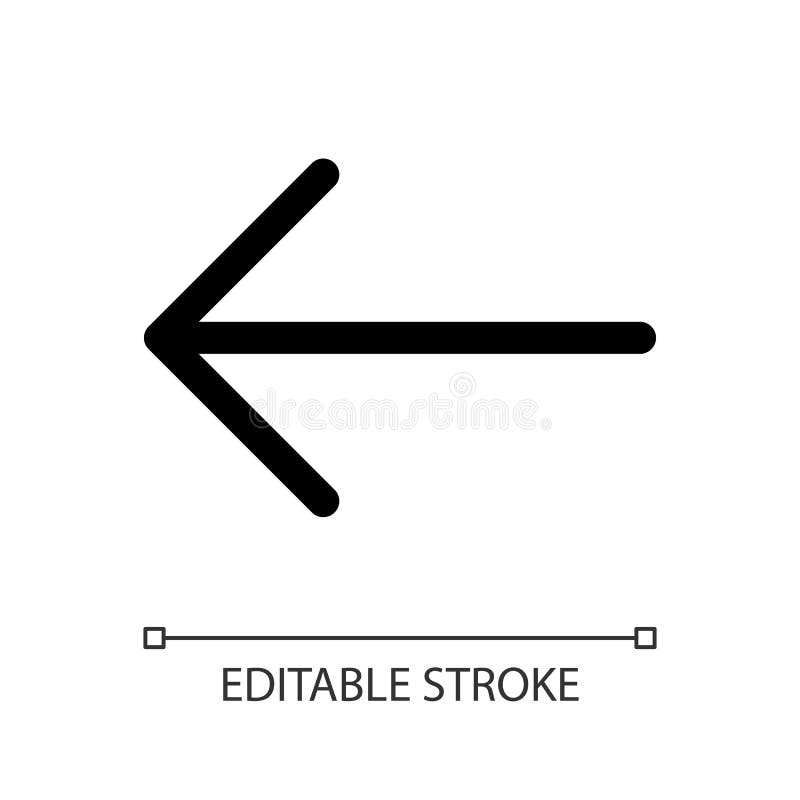Previous file white linear ui icon stock illustration